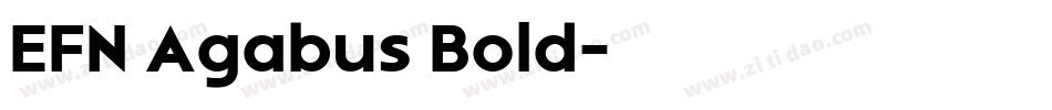 EFN Agabus Bold字体转换